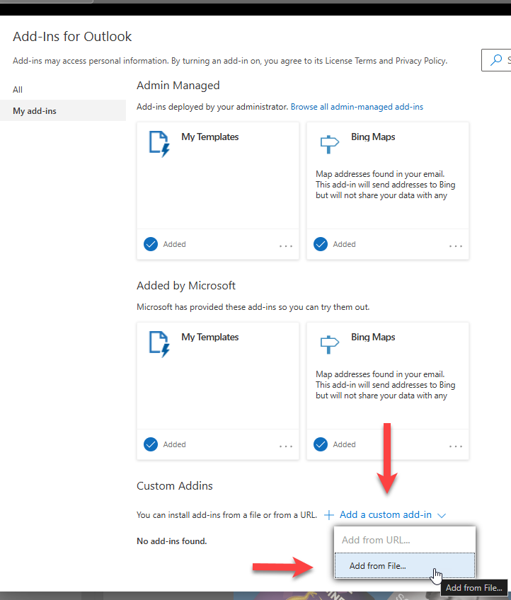 Select Add from File
