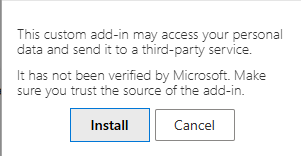 Click Install to confirm